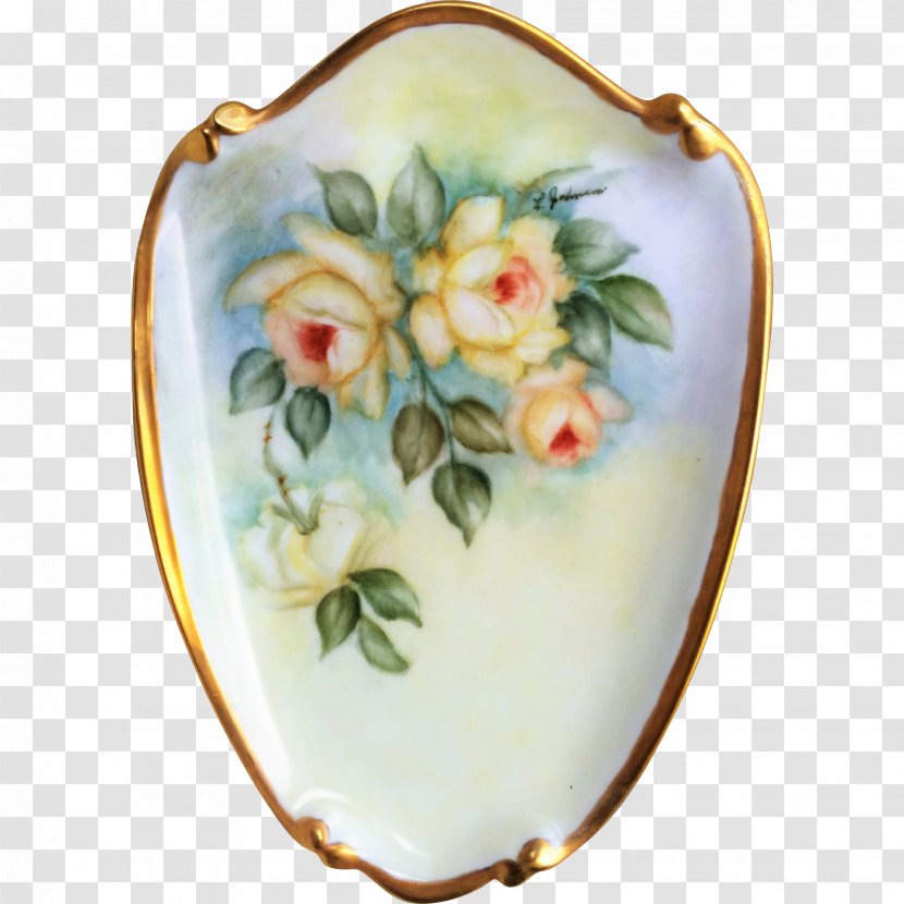 Plate Porcelain Vase - Tableware - Hand-painted Flowers Picture Material Transparent PNG