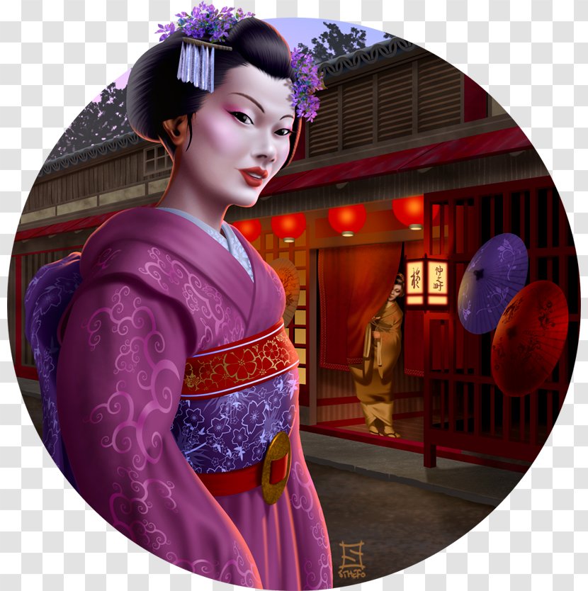 Geisha - Magenta - Gheisha Transparent PNG