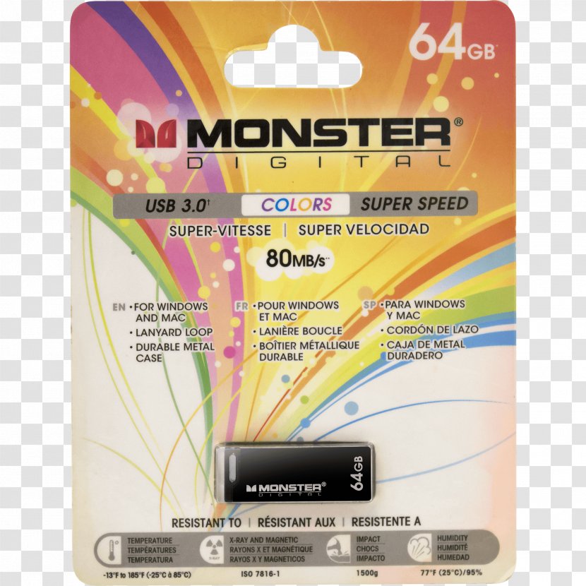 Secure Digital MicroSDHC Flash Memory Cards Monster DHUSBR20032L USB Drives - Adapter Transparent PNG