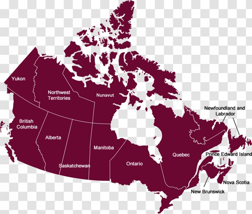 Canada Vector Map Drawing Transparent PNG