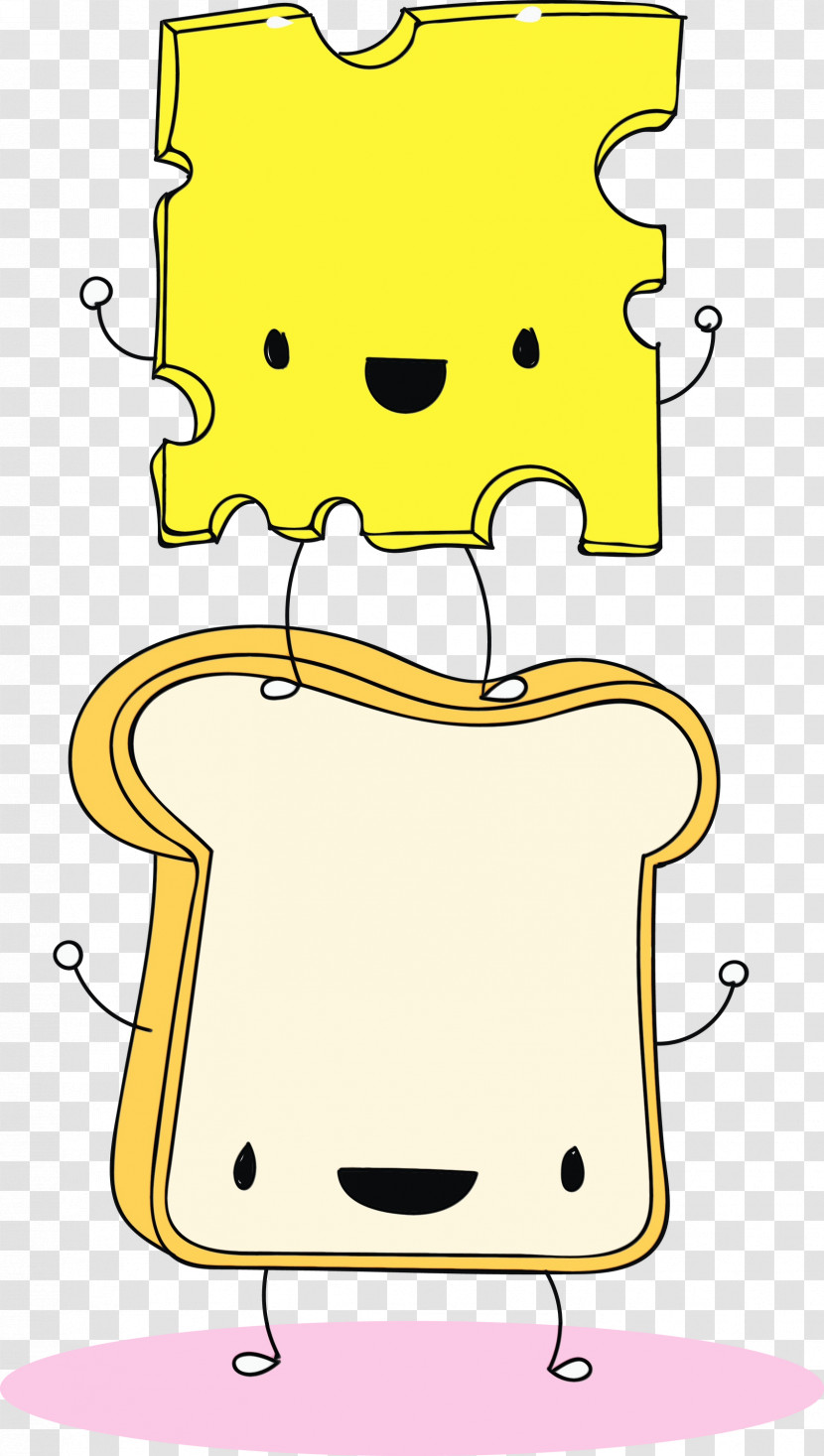 Yellow Line Line Art Smile Transparent PNG