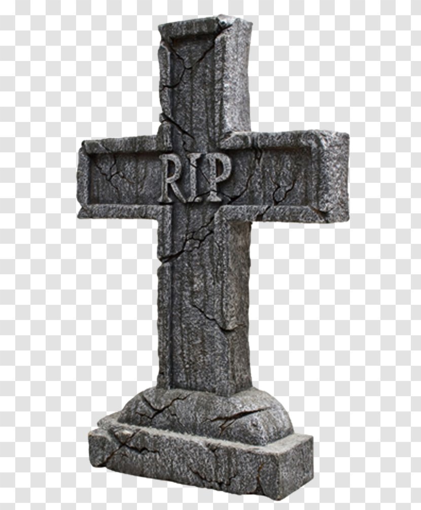 Headstone Cemetery Christian Cross Rest In Peace - Tombstone Transparent PNG