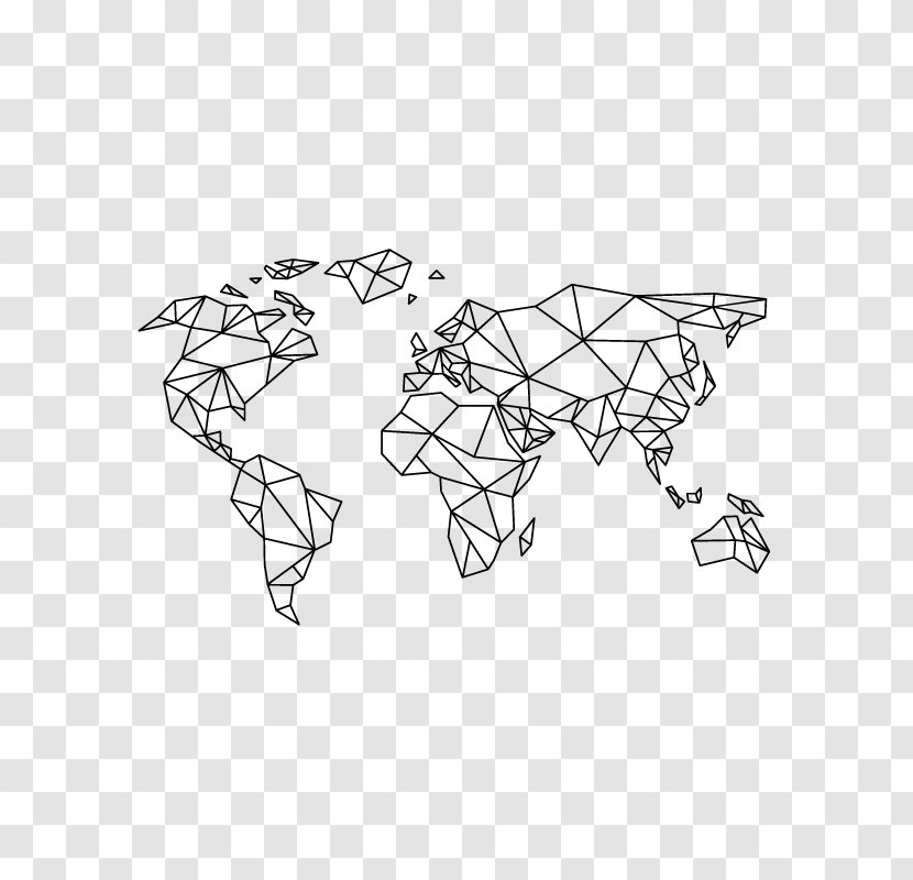 World Map Paper Masking Tape - Hand Transparent PNG