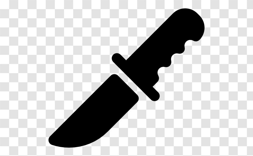 Knife Clip Art - Black And White - Daggerblack Transparent PNG