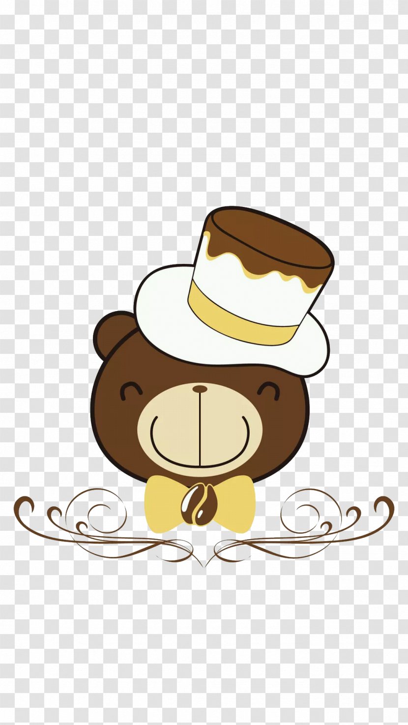 Bear Topper Chocolate - Cartoon - Lovely Transparent PNG