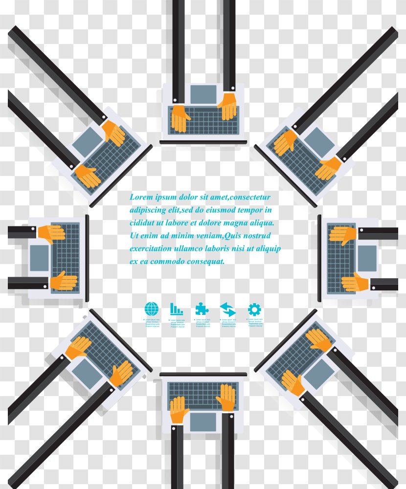 Euclidean Vector Illustration - Illustrator - Hand Operated Computer Transparent PNG