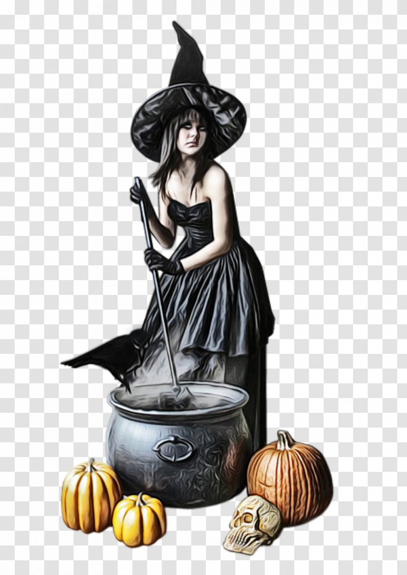 Pumpkin - Wet Ink - Witch Hat Plant Transparent PNG