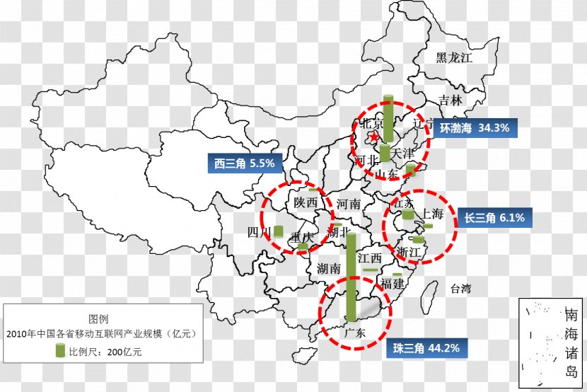 Bohai Economic Rim West Triangle Zone Pearl River Delta Industry Shenzhen - Organism - Adviser Map Transparent PNG