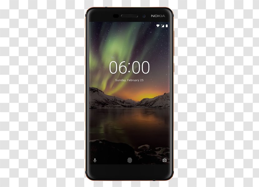 Nokia 6 (2018) Smartphone (blue Gold) 2018 Black Copper Hardware/Electronic - Electronics Transparent PNG