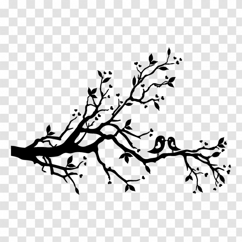 Lovebird Tree Branch Clip Art - Bird Branches Station Transparent PNG