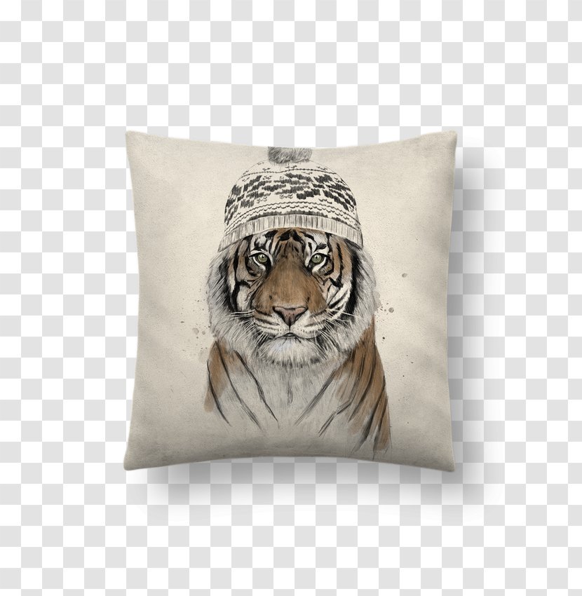 Siberian Tiger Poster Printing Canvas Print Art - Throw Pillow Transparent PNG
