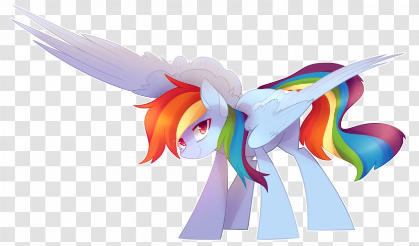 Rainbow Dash Art Horse - Heart Transparent PNG