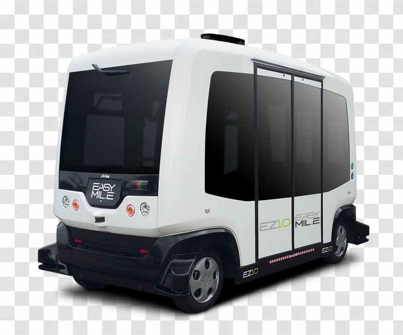 EasyMile EZ10 SAS Bus Autonomous Car - Minibus Transparent PNG