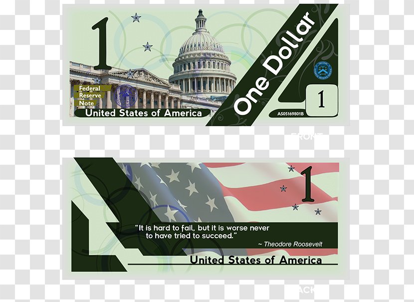 Ada Display Advertising Brand Font - Flag - United States One-dollar Bill Transparent PNG