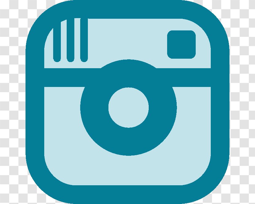 Clip Art Image Logo - Turquoise - Instagram Symbol Black Transparent PNG