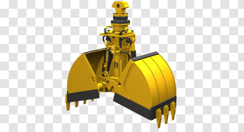 Grab Bulldozer Hydraulics Excavator Bucket - Crane - Material Handling Transparent PNG