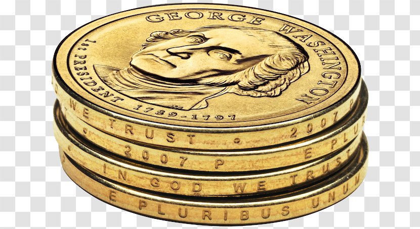 United States Dollar Coin Presidential $1 Program - Onedollar Bill Transparent PNG