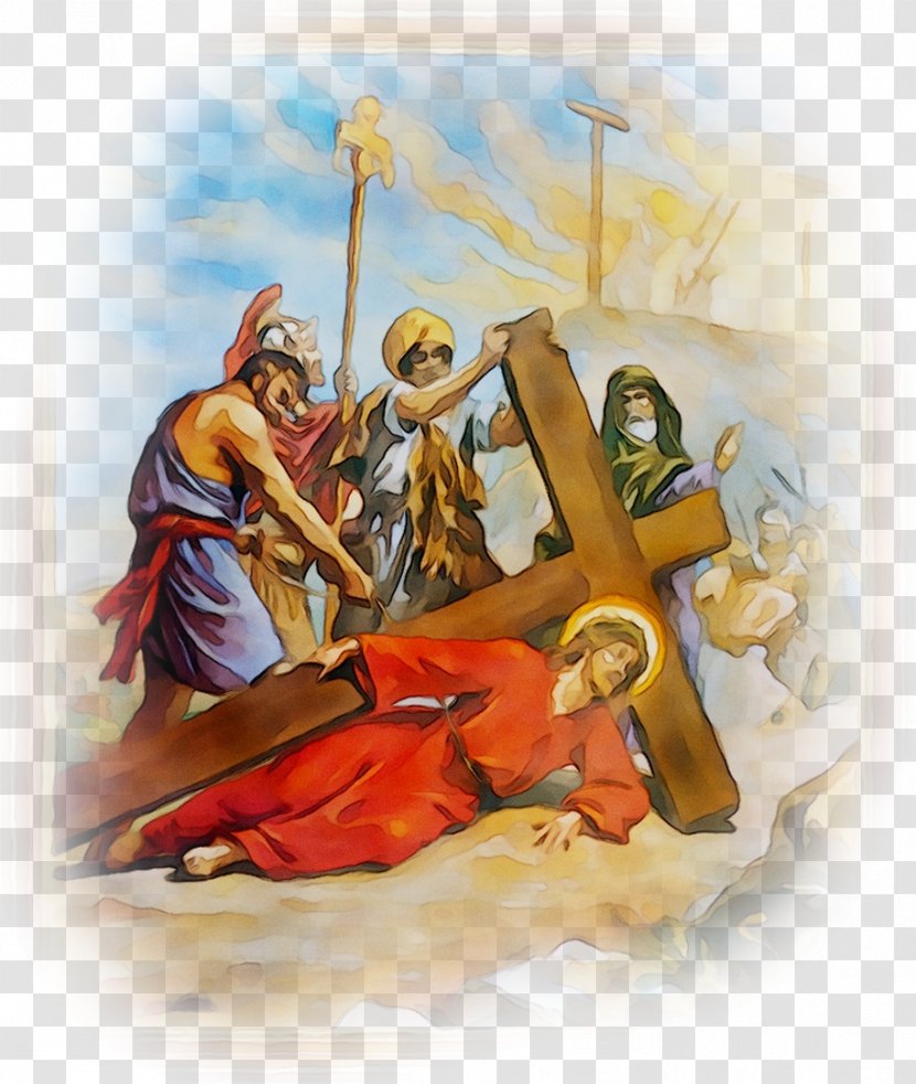 Painting - Art - Nativity Scene Transparent PNG