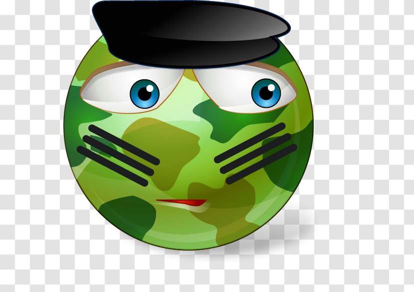 Emoticon Smiley Internet Forum Icon - Green - Vector Painted Face Transparent PNG
