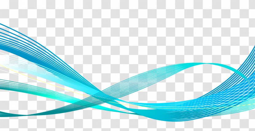 Turquoise Line - Azure Transparent PNG