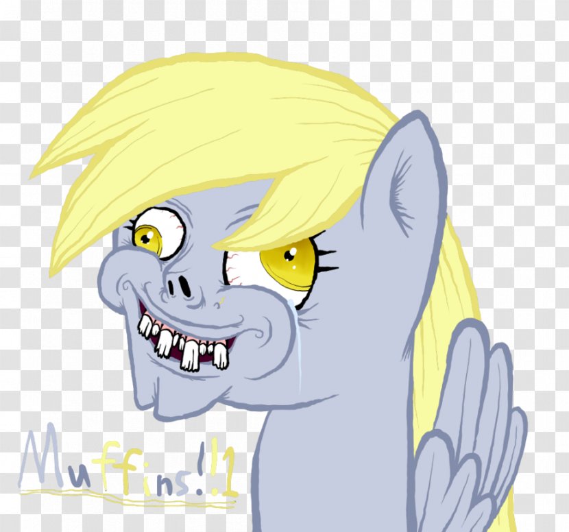 Derpy Hooves Muffin Rainbow Dash - Watercolor - Baby Cap Transparent PNG