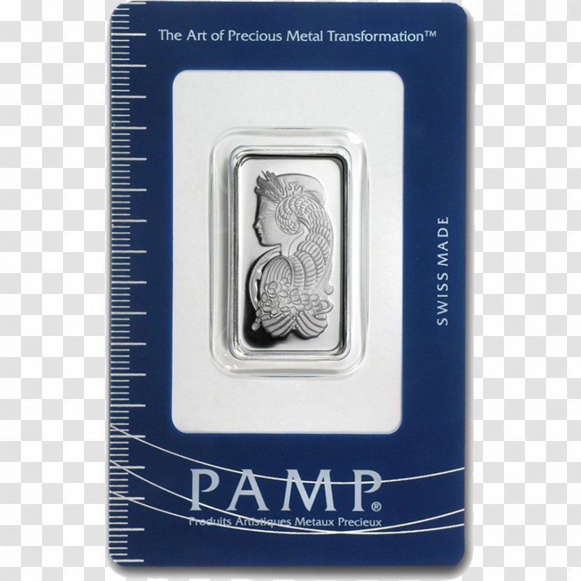 Switzerland PAMP Gold Bar Bullion - Metallurgical Assay - Silver Transparent PNG