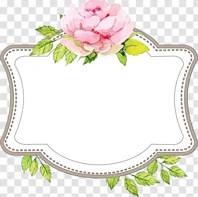 Flower Background Frame - Bekasi - Rose Transparent PNG