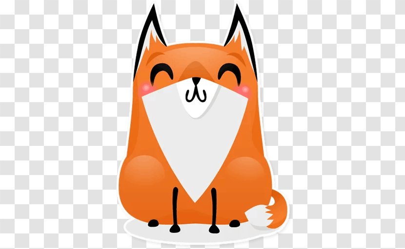 Sticker Red Fox Telegram Despicable Me Clip Art - Silhouette - Facebook Transparent PNG