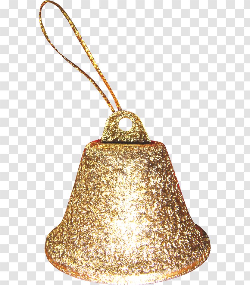 Rope - Christmas Ornament - Golden Bell Transparent PNG