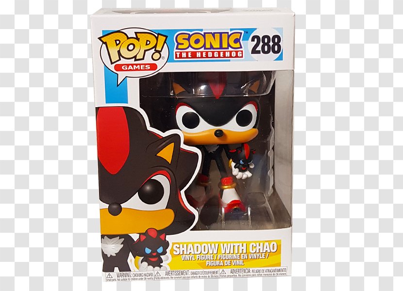 Shadow The Hedgehog Sonic Funko Chaos - Video Game - Action Figure Transparent PNG
