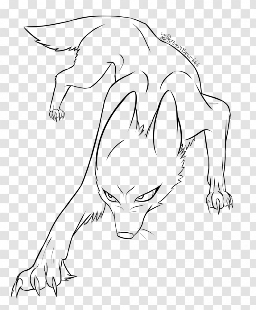 Dog Line Art Drawing Carnivora Pack Transparent PNG