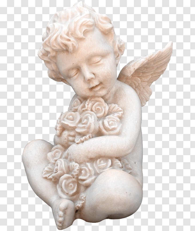 Figurine Stone Sculpture Statue Clip Art - Cupid Transparent PNG
