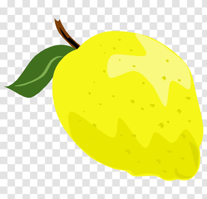 Clip Art Lemon Openclipart - Apple Transparent PNG