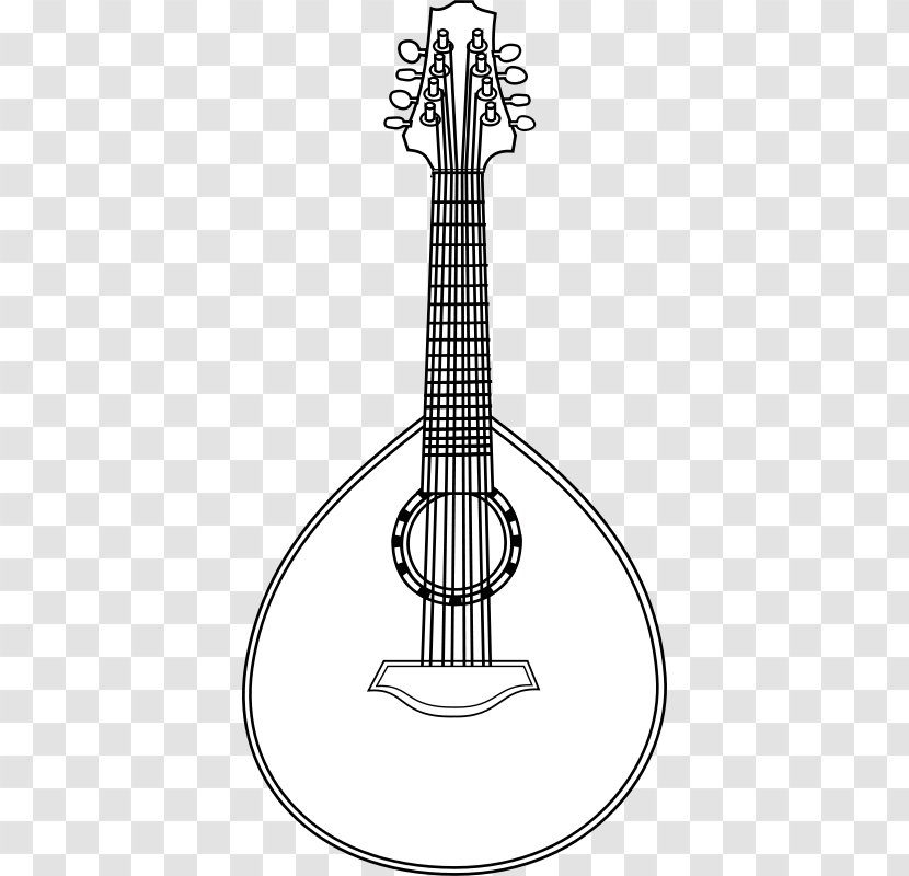 Lute Musical Instruments Mandolin Clip Art - Watercolor - Cliparts Transparent PNG