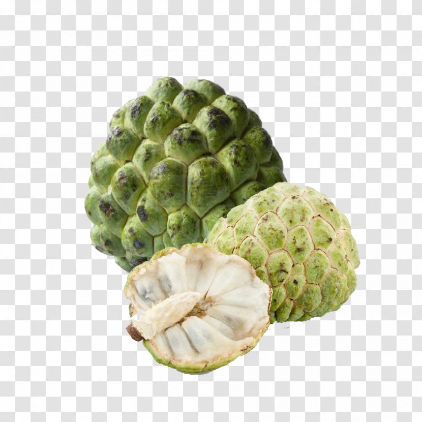 Sugar-apple Custard-apple Sugar Apple Soursop - Cream - Custard Transparent PNG