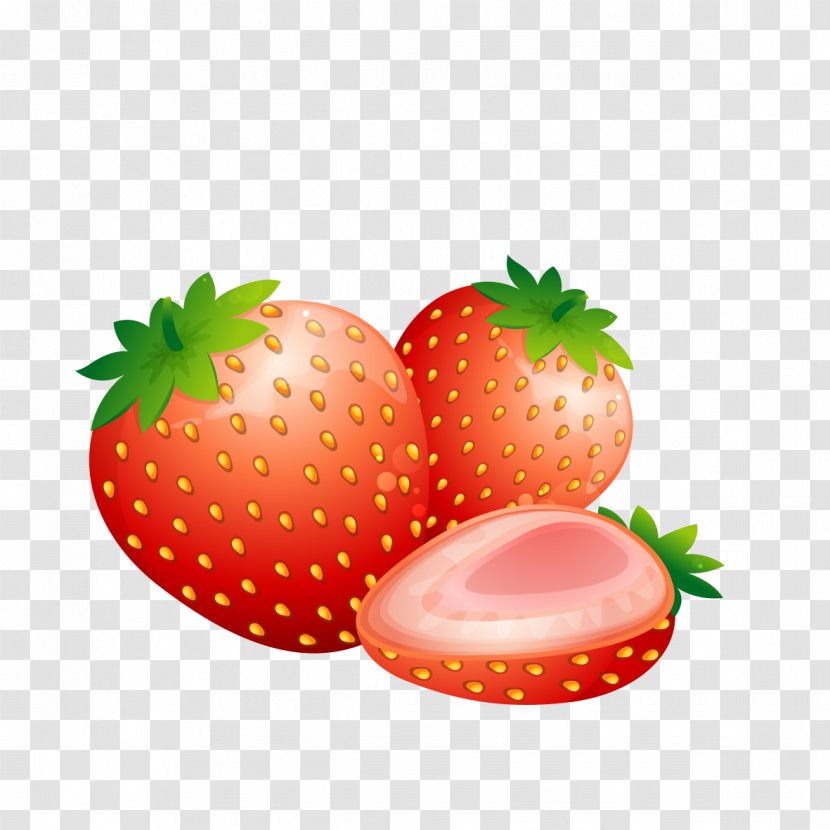 Strawberry Fruit Aedmaasikas Food - Cartoon Transparent PNG