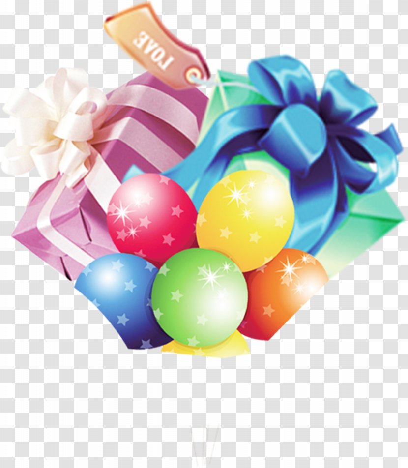 Gift Balloon - Designer - Colored Balloons Transparent PNG