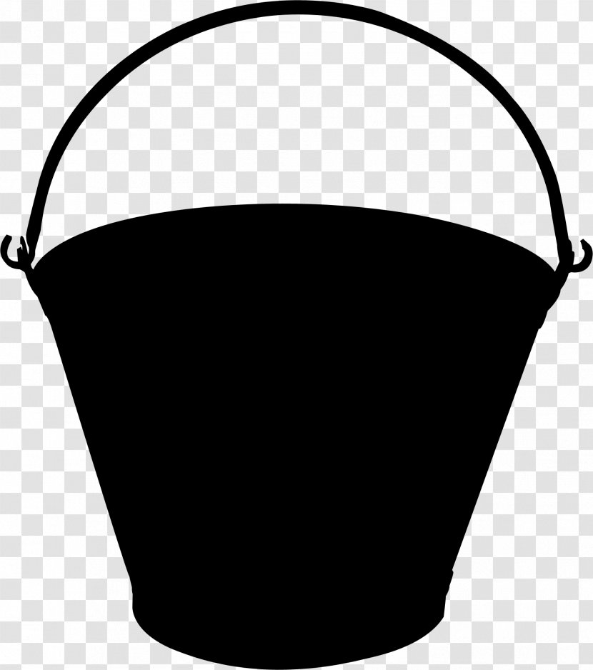 Product Design Clip Art Line - Bucket - Blackandwhite Transparent PNG