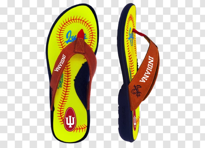 Flip-flops Indiana Hoosiers Softball Mississippi State Bulldogs University - Sports Transparent PNG