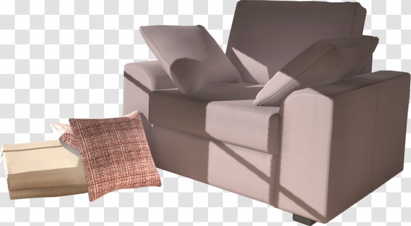 Sofa Bed Chair Couch - Furniture - 3d Shading Pattern Transparent PNG