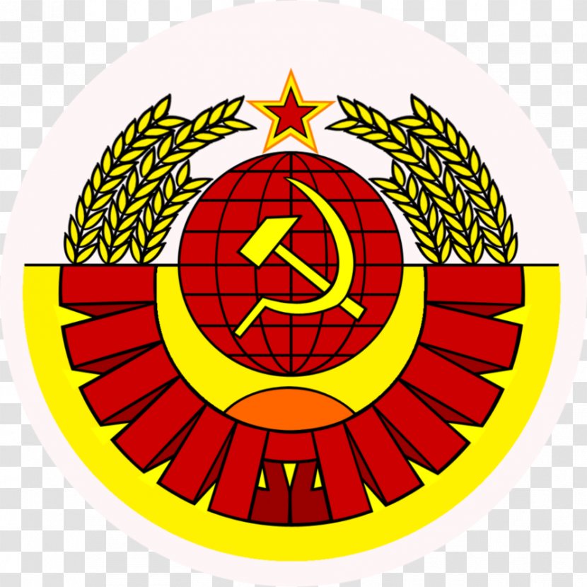 Republics Of The Soviet Union Coat Arms Flag Hammer And Sickle - Symmetry - Marijuana Transparent PNG