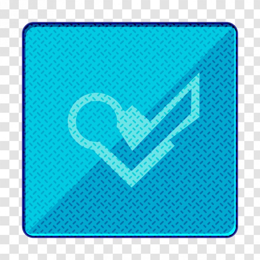 Foursquare Icon Gloss Media - Technology Teal Transparent PNG