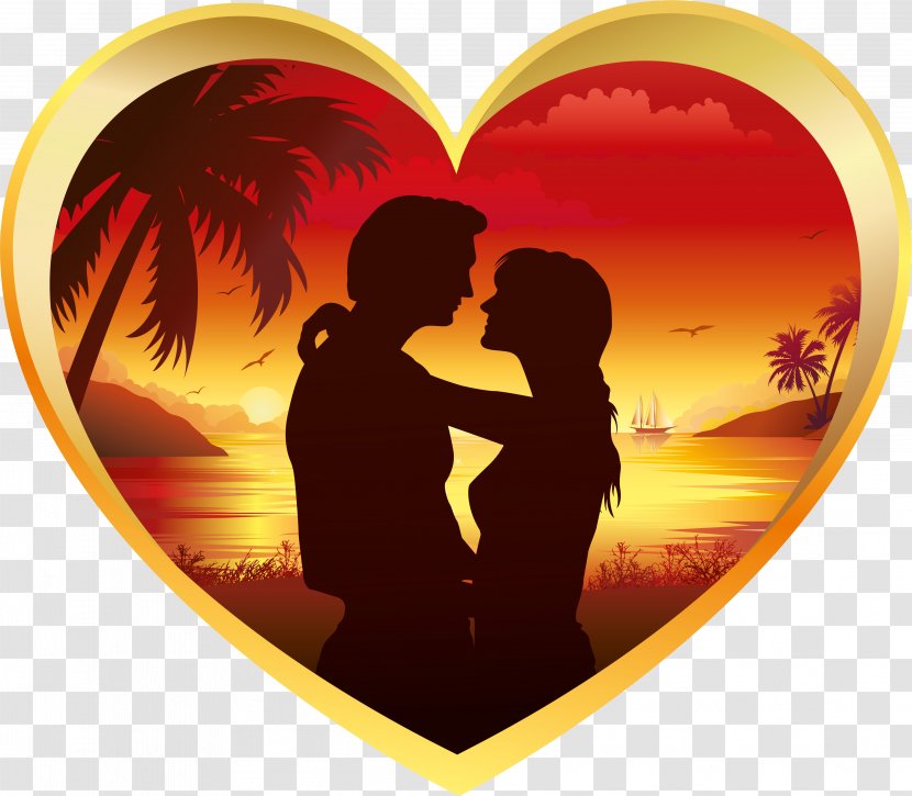 Valentine's Day Romance Heart - Dia Dos Namorados - Romantic Transparent PNG