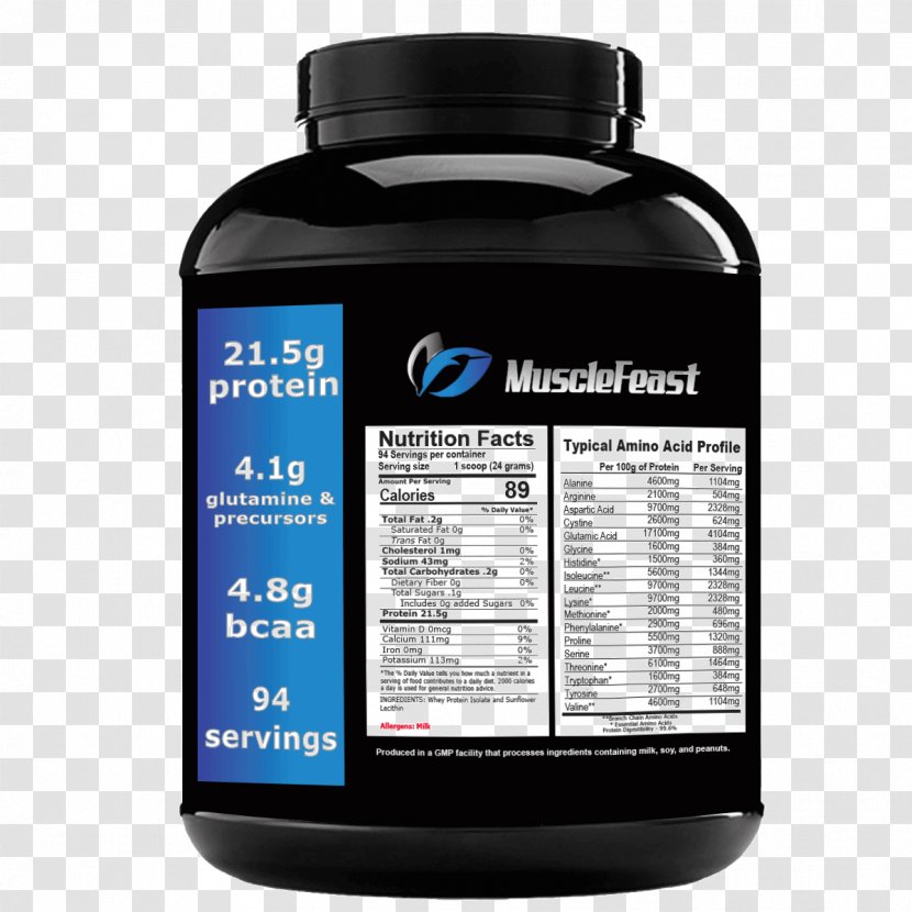 Muscle Feast, LLC Whey Protein Isolate Flavor - Feast Llc - Free Transparent PNG