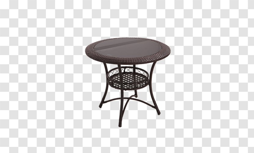Coffee Table Chair Rattan - Garden Furniture - Black Simple Transparent PNG