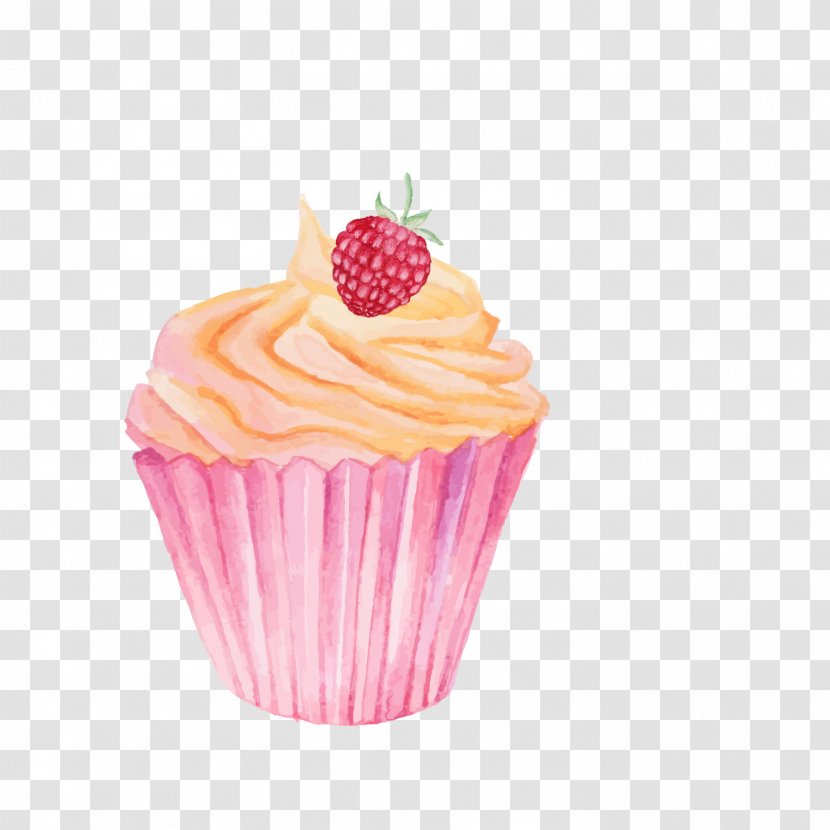 Cupcake Tart Drawing - Muffin - Cake Transparent PNG