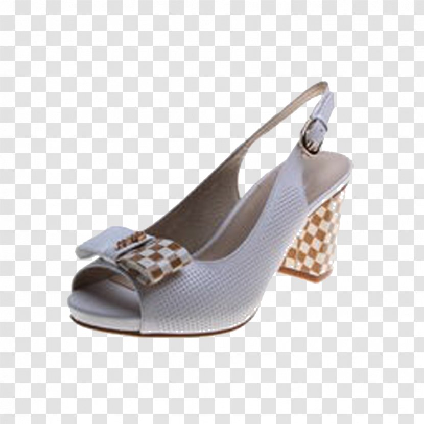 Sandal High-heeled Footwear - Beige - Graphics Heels Transparent PNG