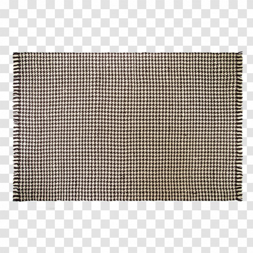Carpet Point Houndstooth Wool Pattern - Placemat - Rug Transparent PNG