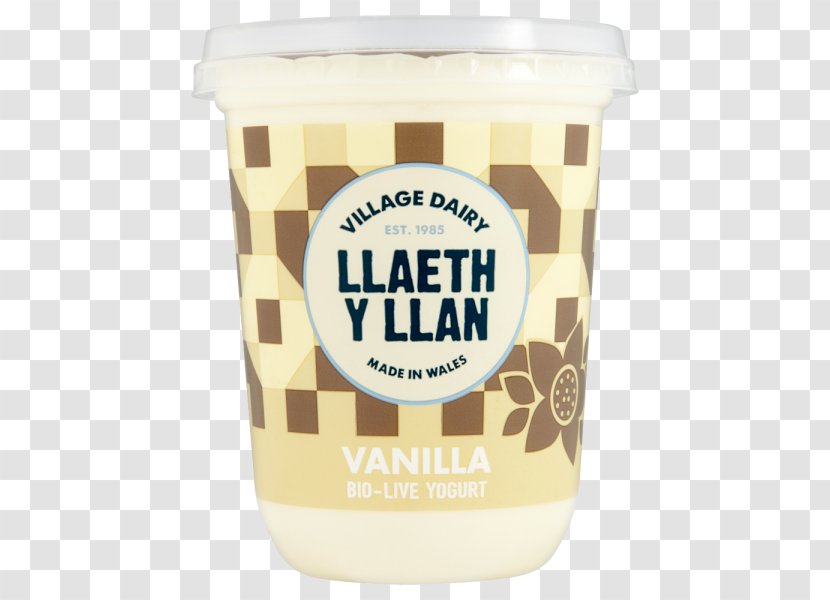 Cream Dairy Products Milk Llaeth Y Llan CYF - Vanilla Transparent PNG