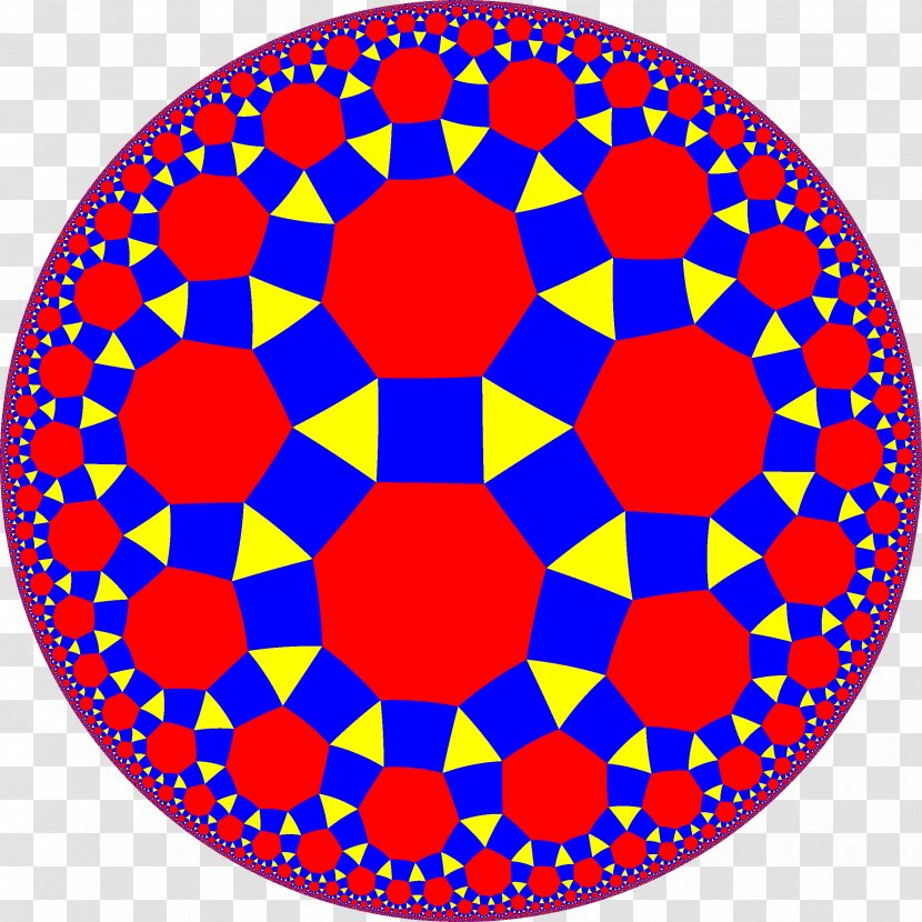 Hyperbolic Geometry Tessellation Mathematics Euclidean - Area - Prism Transparent PNG